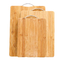 Boucher en bambou antibactérien Block Cutting Board avec la poignée 650g 700g 800g